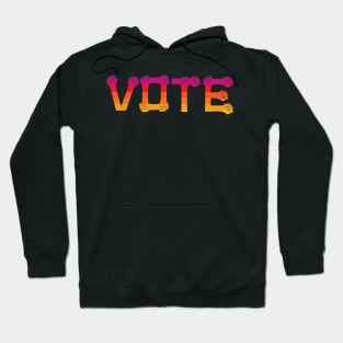 Vote, protest and resist colorful fists Hoodie